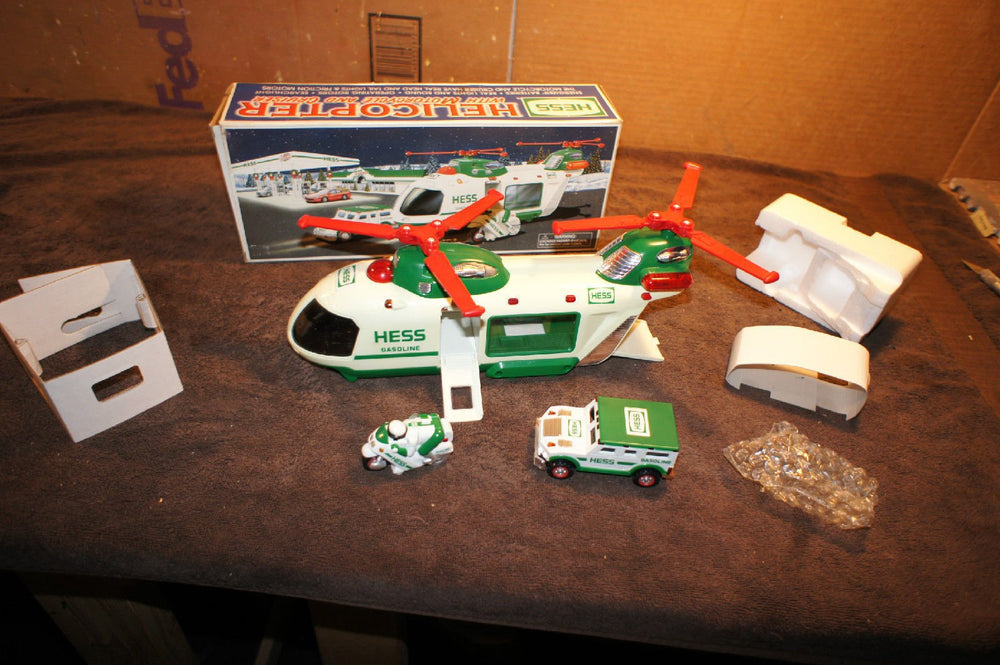 Hess 2001 toy cruiser perfect for nostalgic shelf dioramas