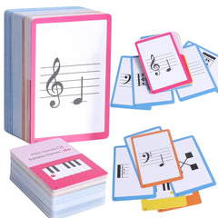 HETOETF 104 piano flash cards cover for beginners learning notation.