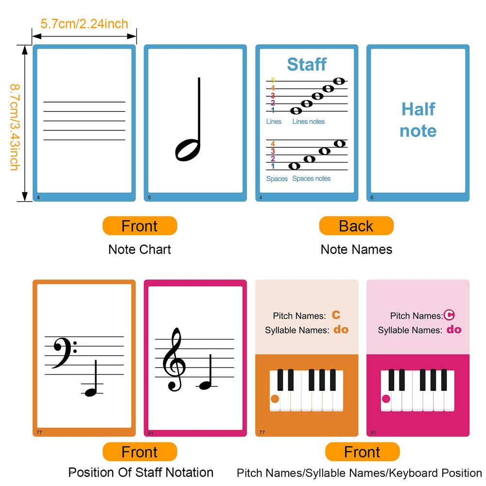 HETOETF flash cards stacked display portable learning kit for on-the-go practice.