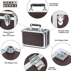 HEWEI WORKS case with compartments supports organized card storage and labeling