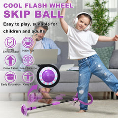 Hewog Skip Ball foldable design fits backpack for on-the-go fun.