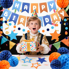 HEWUAUL party scene shows cohesive decorations for all ages.