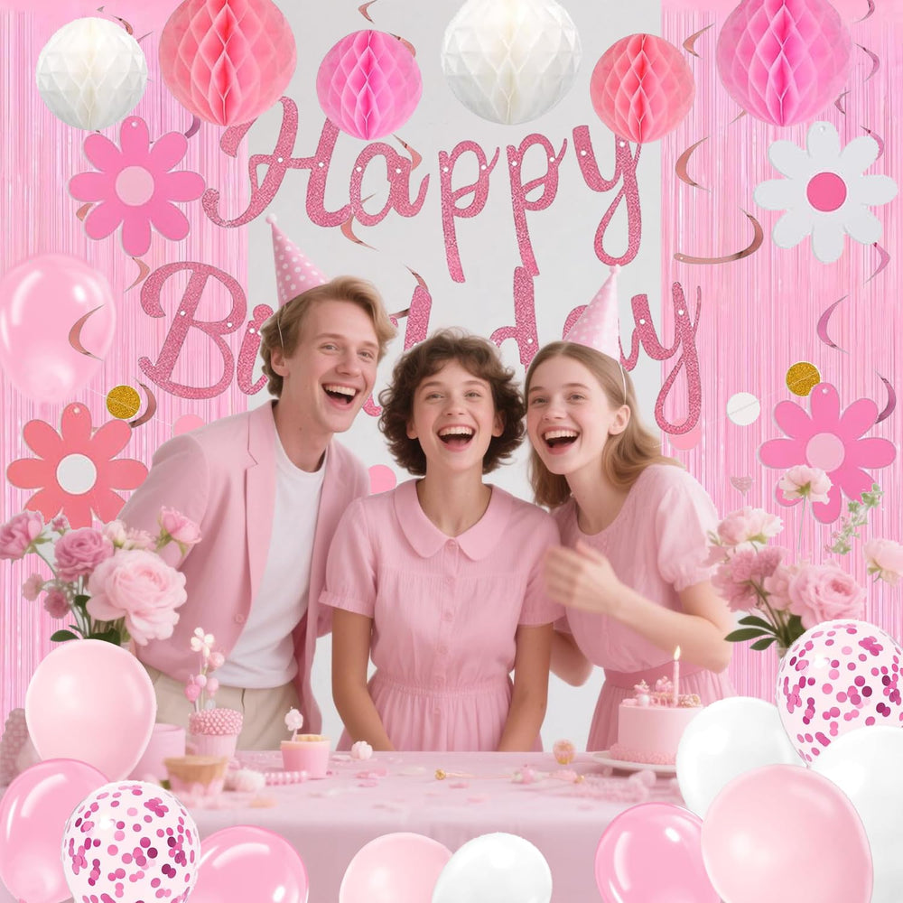 HEWUAUL preassembled birthday decor kit simplifies setup and keeps decor cohesive.