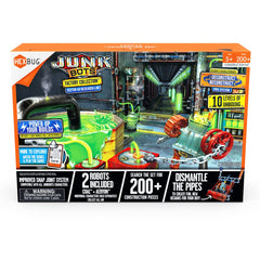 HEXBUG JUNKBOTS two collectible robots join the habitat for cooperative play.
