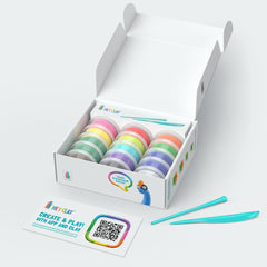 HEY CLAY 15 Cans Set kids’ figures, durable modeling for budding sculptors
