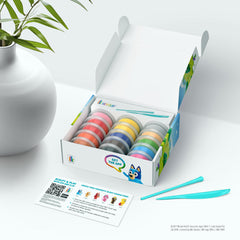 HEY CLAY Bluey figure creation with interactive app guiding crafting