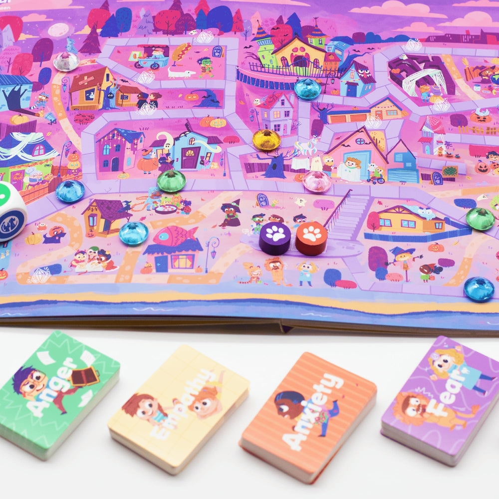 Hey Feelings Emotion Explorers card draw prompts kids to name feelings and start conversations.