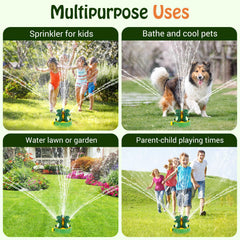 HeySplash dragon sprinkler body closeup highlighting durable, safe plastic construction.