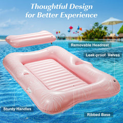 HeySplash float features ribbed base for comfort and stability