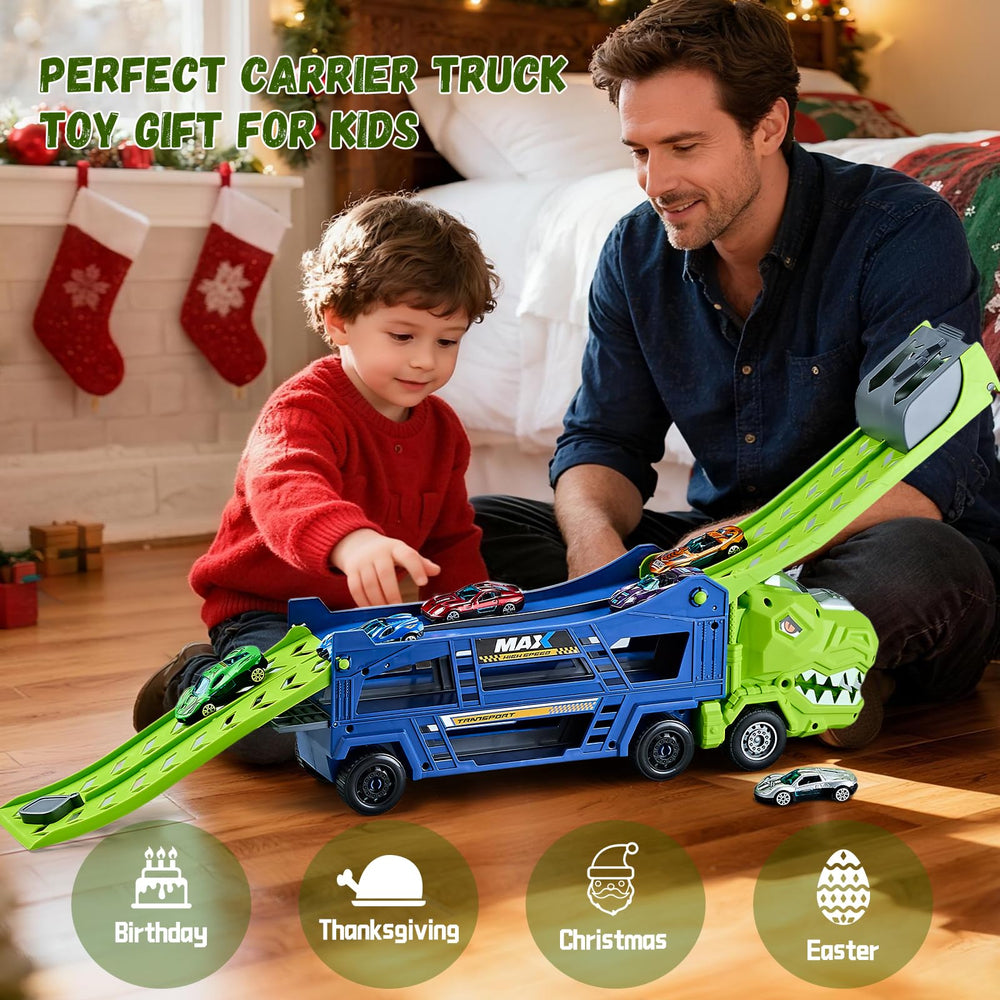 HeyGelo Jungle Blue gift-ready Dino Truck for holidays