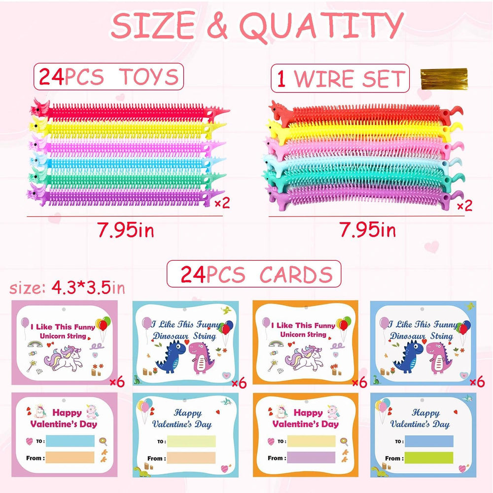 Heyigrow stretchy toys set of 24 for quick focus and play