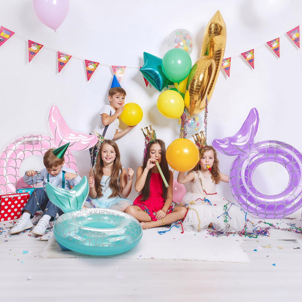 HeySplash mermaid-tail swim ring is a gift-friendly option for kids' summers.