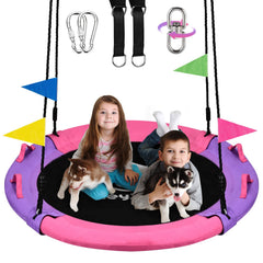 HeyZoo 43-inch saucer swing ready for family fun outdoors