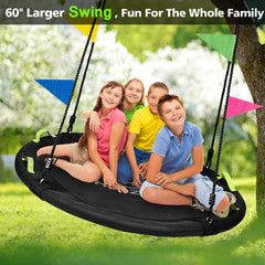 HeyZoo foam-padded frame cushions riders for comfortable, longer outdoor sessions.