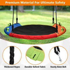 HeyZoo galvanized frame with braided ropes for sturdy safety.