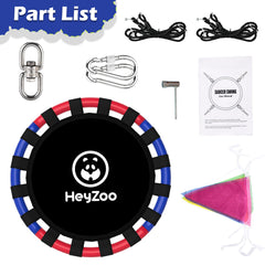 HeyZoo saucer swing supports up to 900 pounds for family use