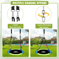 HeyZoo saucer swing supports up to 900 lbs for family use