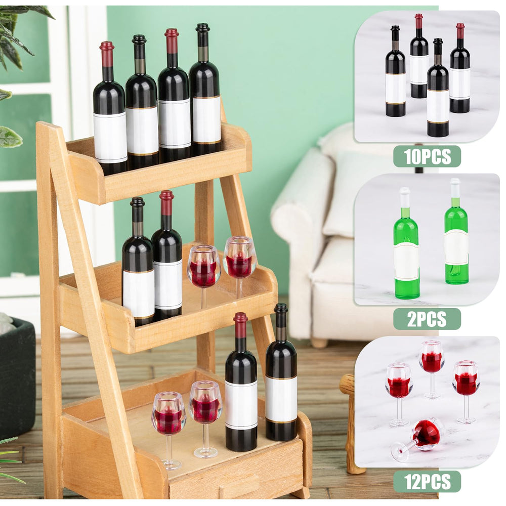 HFAYDZSW mini wine bottles closeup highlights colorful labels for visual realism