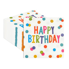 HFBOBP happy birthday napkins pattern for stylish table decor and easy cleanup