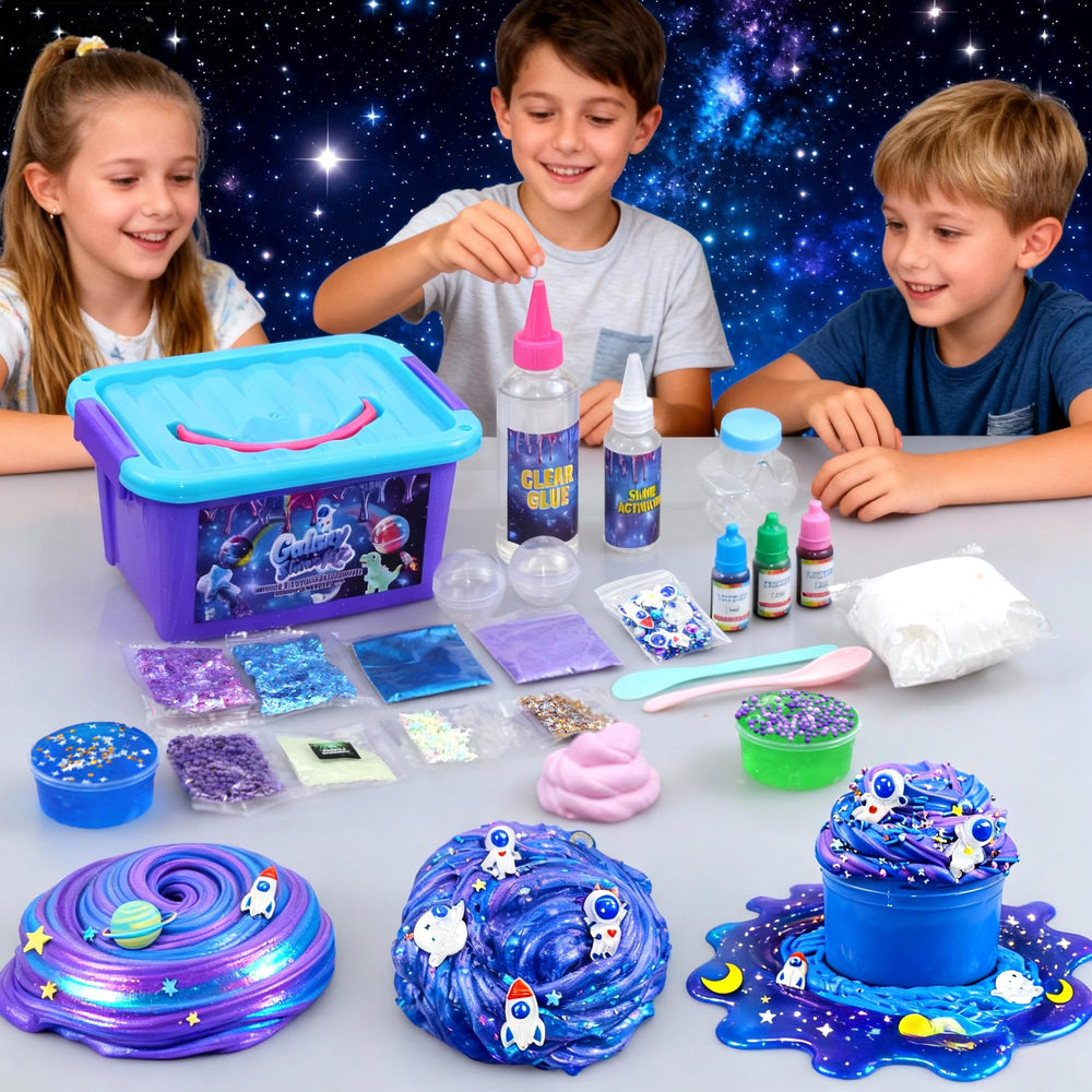 HFCHUPIN Mini Galaxy Slime Kit Butter slime: silky texture for tactile fun
