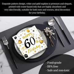 HFBOBP dinner party table setting with napkins for coordinated decor.