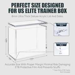 HgiVroskelia ETB acrylic lid with magnetic closure keeps the ETB secure.