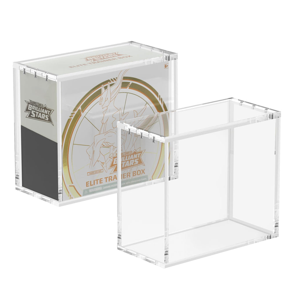 HgiVroskelia ETB acrylic case offers a perfect-fit protection for Elite Trainer Boxes.
