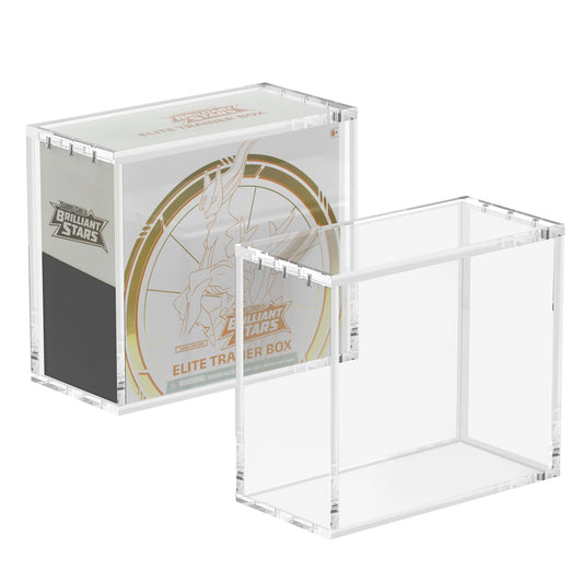 HgiVroskelia ETB acrylic case offers a perfect-fit protection for Elite Trainer Boxes.