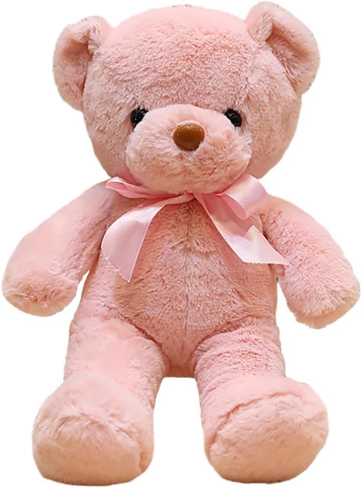 Hgplvxj pink teddy bear on sofa adds comforting decor and cuddly appeal