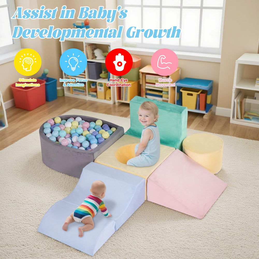 HHH HIKECUCAN 6-piece set supports motor skills through climbing, crawling and imaginative challenge