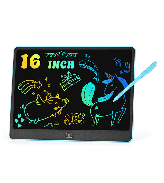 HHN LCD Writing Tablet with 16-inch colorful screen for vibrant doodles on the go.