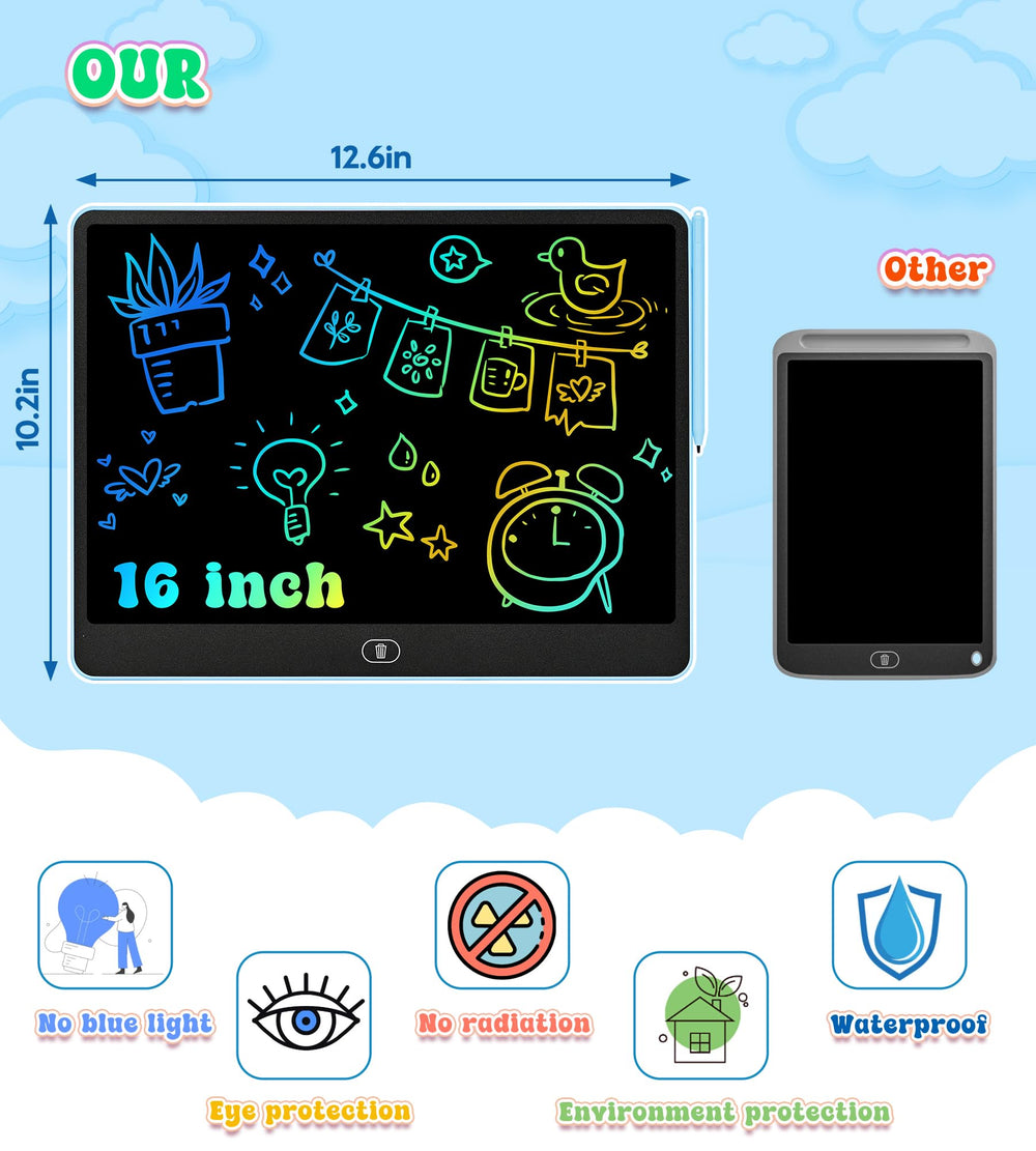 HHN LCD Writing Tablet eco-friendly design reduces paper waste.