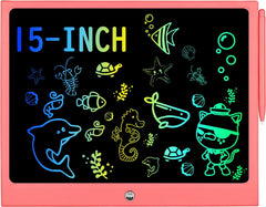 HHN LCD writing tablet for kids with a bright doodle on a safe, paper-like screen.