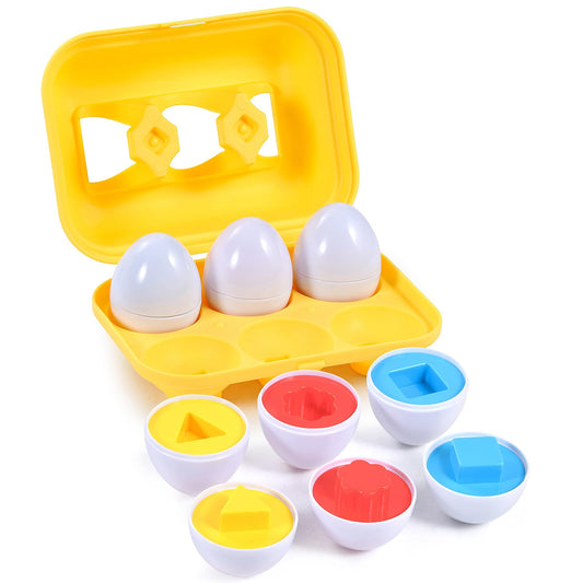 Hhyn Color Shape Eggs set displayed for engaging sorting and color learning.