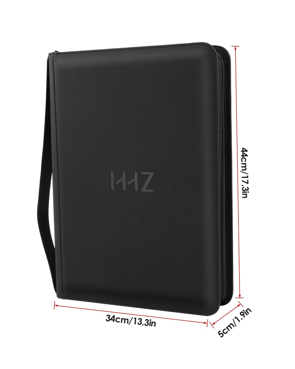 HHZ 16-Pocket Card Binder universal compatibility accepts sleeved or unsleeved cards