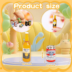 Hiawbon miniature beer cans for 1:12 scale, ideal for pub shelves