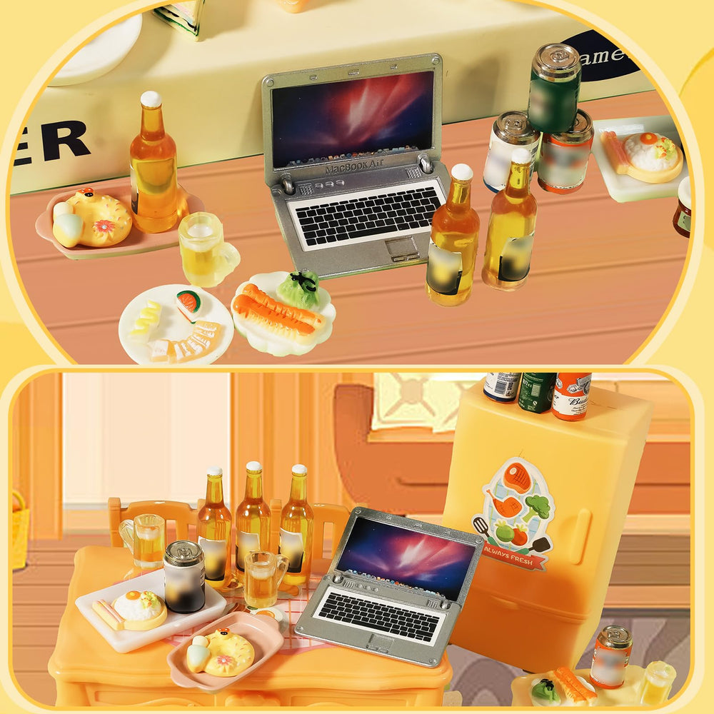 Hiawbon dollhouse pub drink accessory set enhancing miniature bars