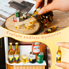 Hiawbon resin and alloy mini beverage models with tactile detail
