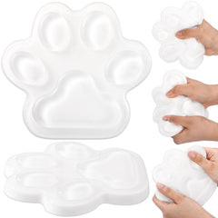 Hiboom cat paw stress relief toy close-up on soft silicone texture.