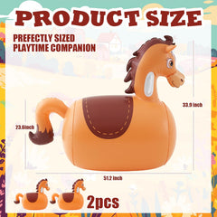 Hiboom two-pack horse bouncers for party setup and fun