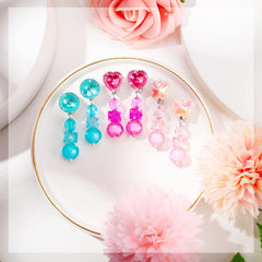 Hicarer heart clip-on earrings for everyday outfits and pretend princess moments.