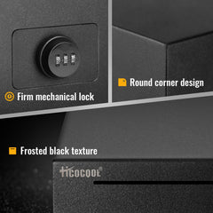 hicocool metal piggy bank capacity demonstrates room for thousands of coins