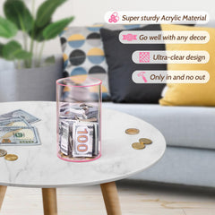 hicocool six-inch tall piggy bank fits desks and shelves neatly