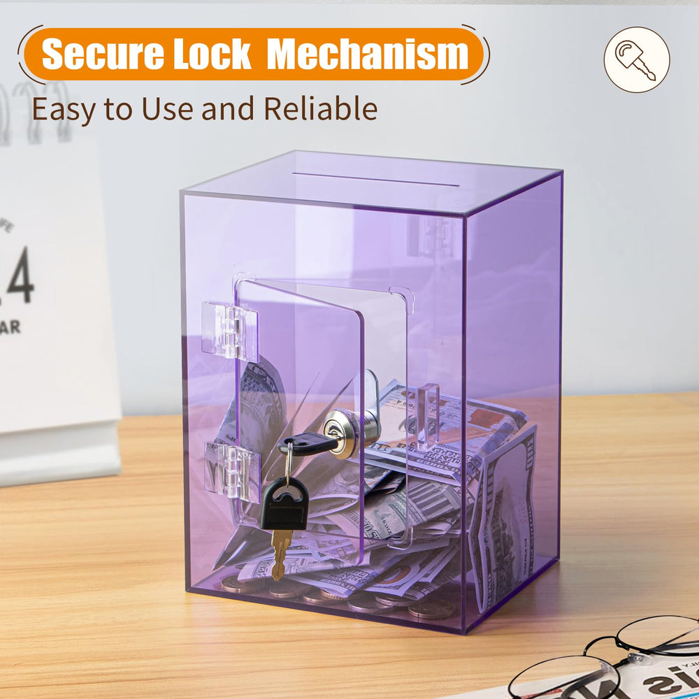 Hicocool piggy bank lock and key secures savings for easy access.