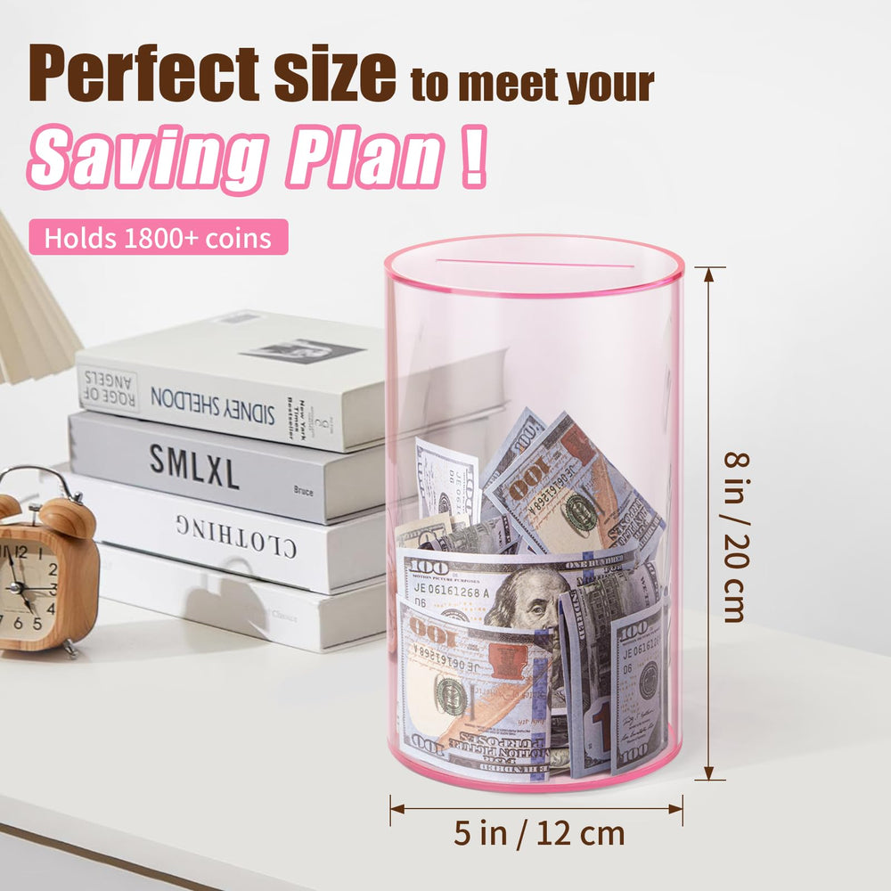 Hicocool pink piggy bank demonstrates unopenable break to open concept