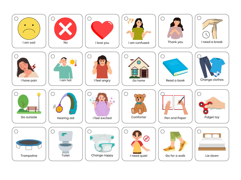 Hidaya Prints visual aid supports non-verbal communication in everyday routines.