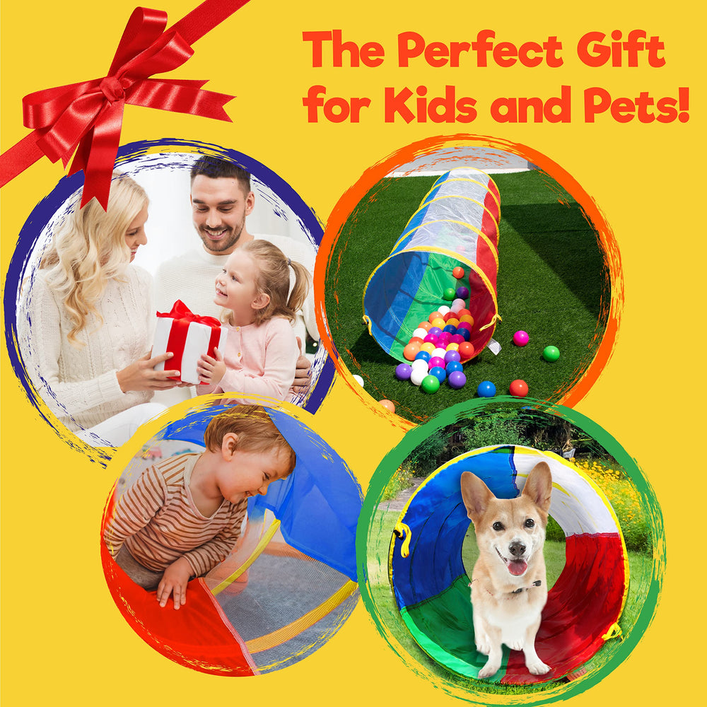 Indoor-outdoor versatility of the Hide N Side tunnel for playtime anywhere