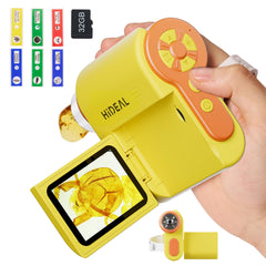 Hideal HP20 front view shows a compact kid-friendly microscope for exploration.