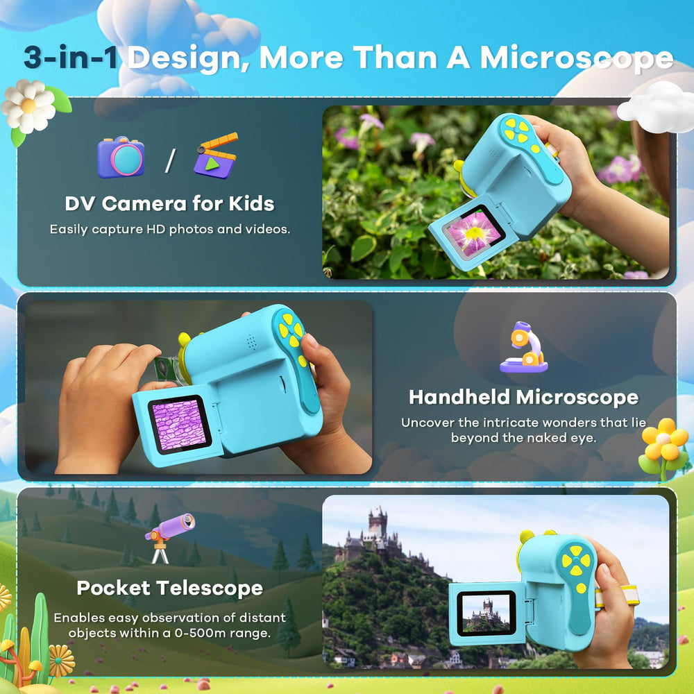 Hideal HP60 IPS one-touch capture saves photos and videos.