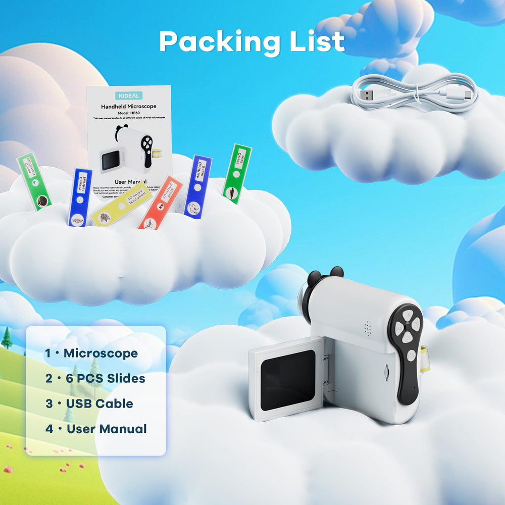 Hideal HP60 portable rechargeable design for learning anywhere